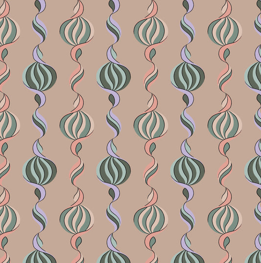 Carousel Twist - Pastel Sorbets - Wallpaper - Micaela Sharp Collaboration