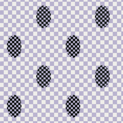 Deco Checkers - Violet Veil - Fabric - Micaela Sharp Collaboration