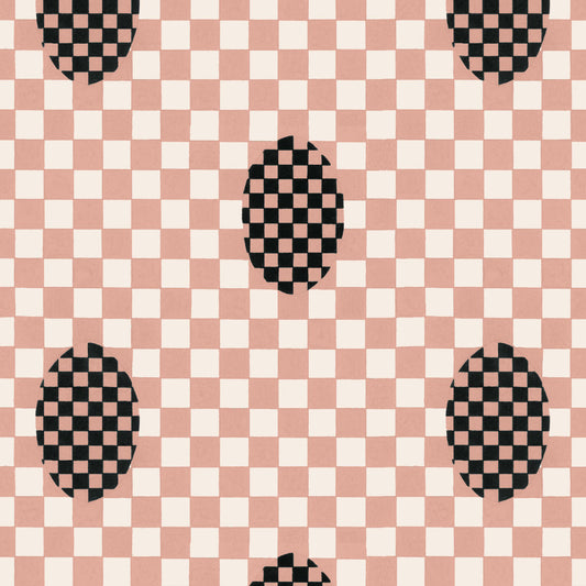 Deco Checkers - Belle Blush - Fabric - Micaela Sharp Collaboration