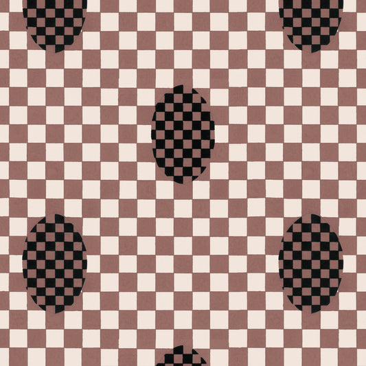 Deco Checkers - Coco - Fabric - Micaela Sharp Collaboration