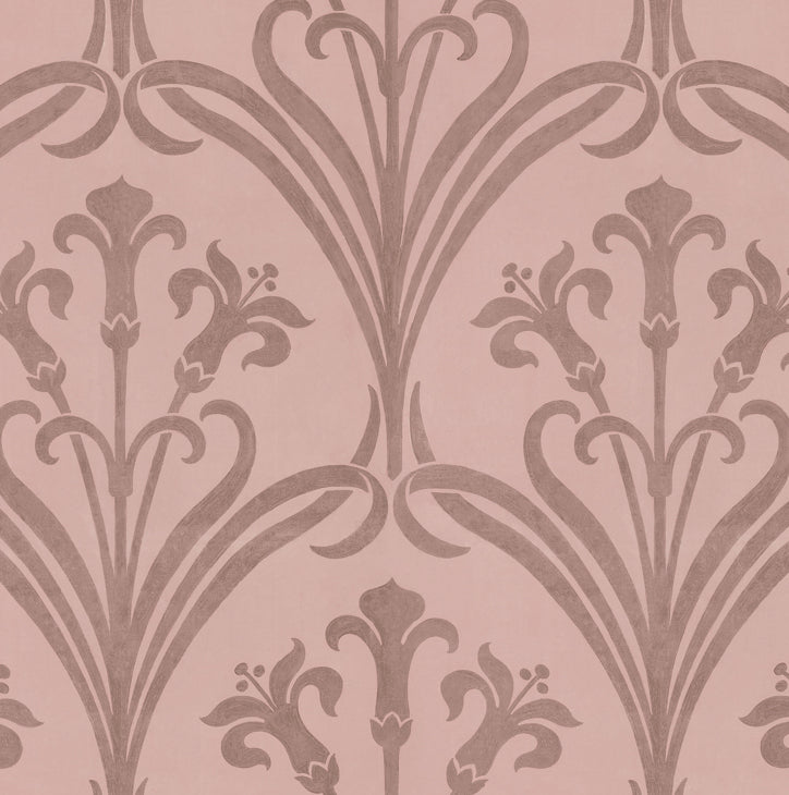 Fleur De Lis - Bourbon Blush - Wallpaper