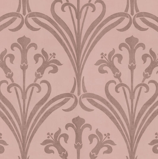 Fleur De Lis - Bourbon Blush - Wallpaper