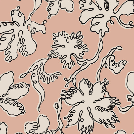 Floral Sketch - Belle Blush - Fabric - Micaela Sharp Collaboration