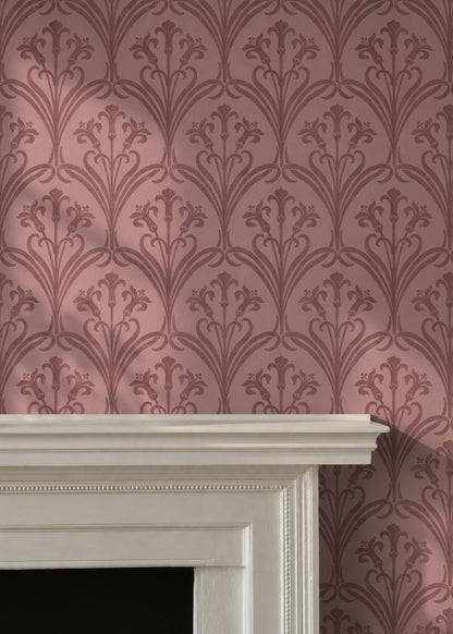 Fleur De Lis - Bourbon Blush - Wallpaper