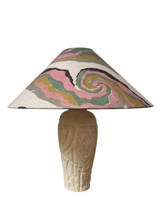 Swirls Tapered Cone Lampshade (large)