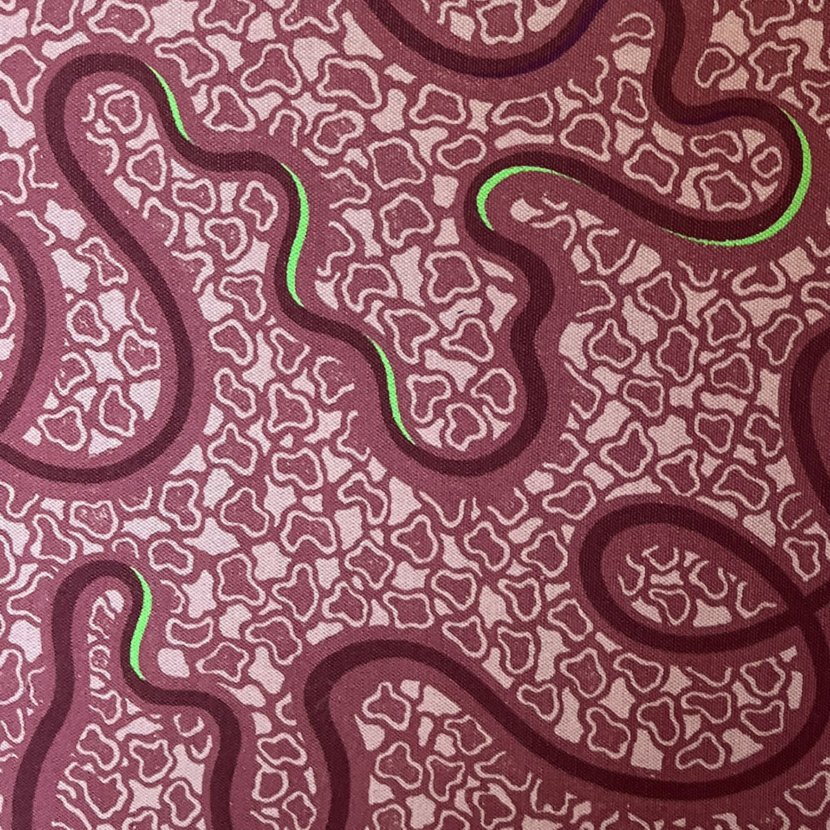 The Wiggle - Raspberry Ripple - Fabric - Micaela Sharp Collaboration