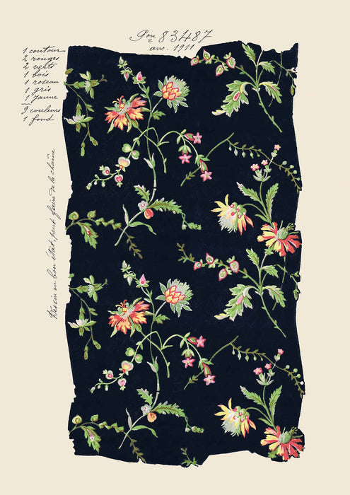 Midnight Blooms - Vintage Archive Poster Prints