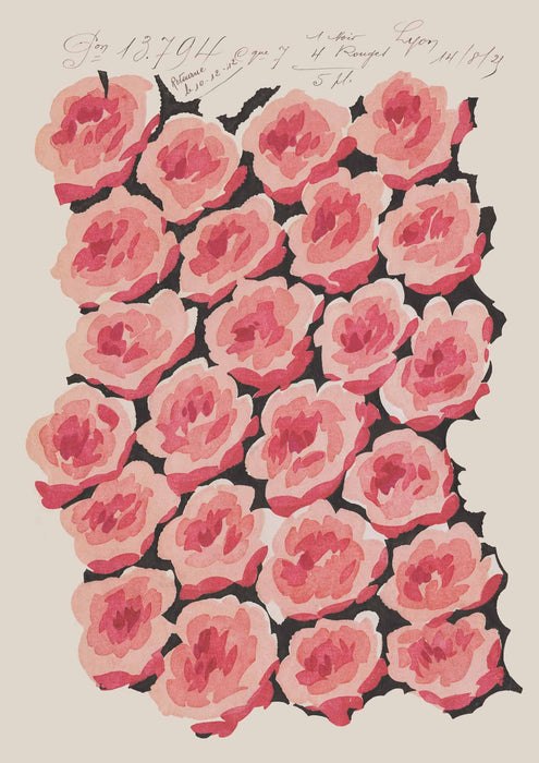 Vintage Framed Baby Rose