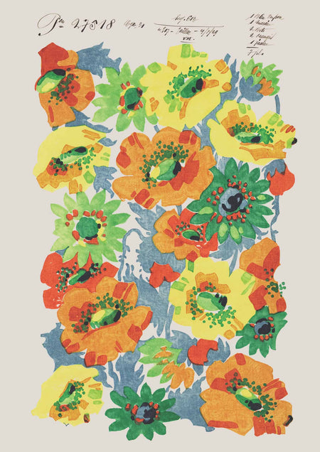 Summer Poppies - Vintage Archive Poster Prints