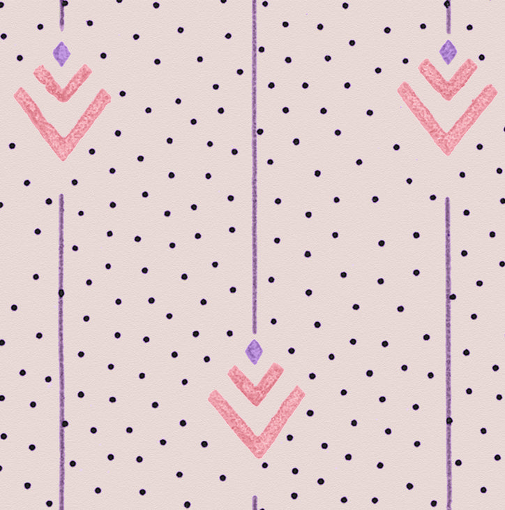 Arrows of Love Wallpaper in Cupid pink 