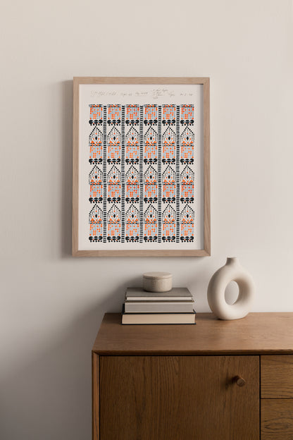 No.083 - Beaded Deco 1924  - Vintage Archive Poster Prints