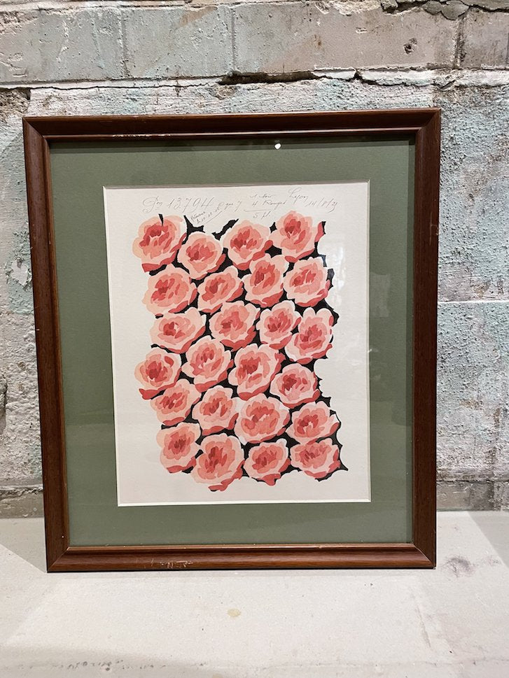 Framed baby rose 