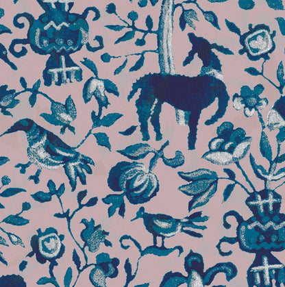 mon seul desir vintage wallpaper - colourway in midnight