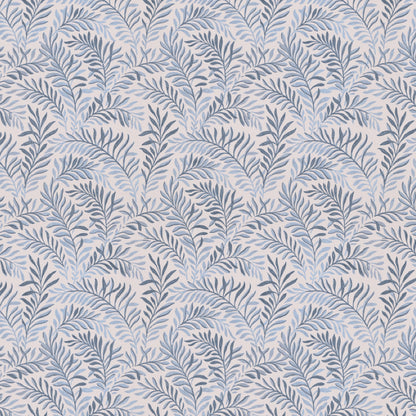 peace vintage wallpaper in colourway blue hues