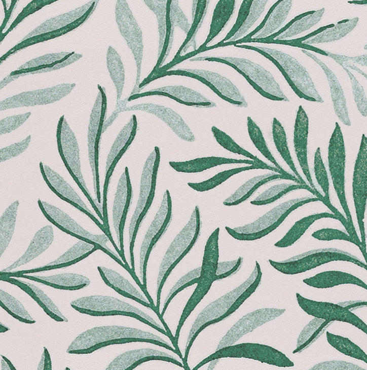 peace vintage wallpaper in colourway green