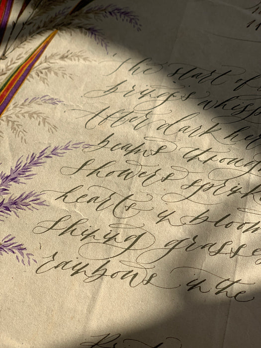 Rainbows In The Dew - The Originals - Calligraphy Collection