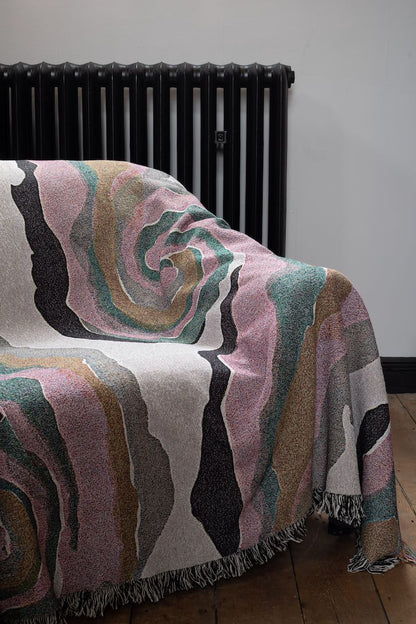 Swirls woven blanket