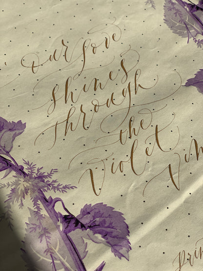 Violet Vines - The Originals - Calligraphy Collection