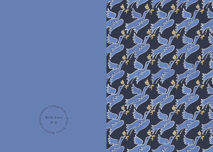 Peace Doves Navy - Art Cards