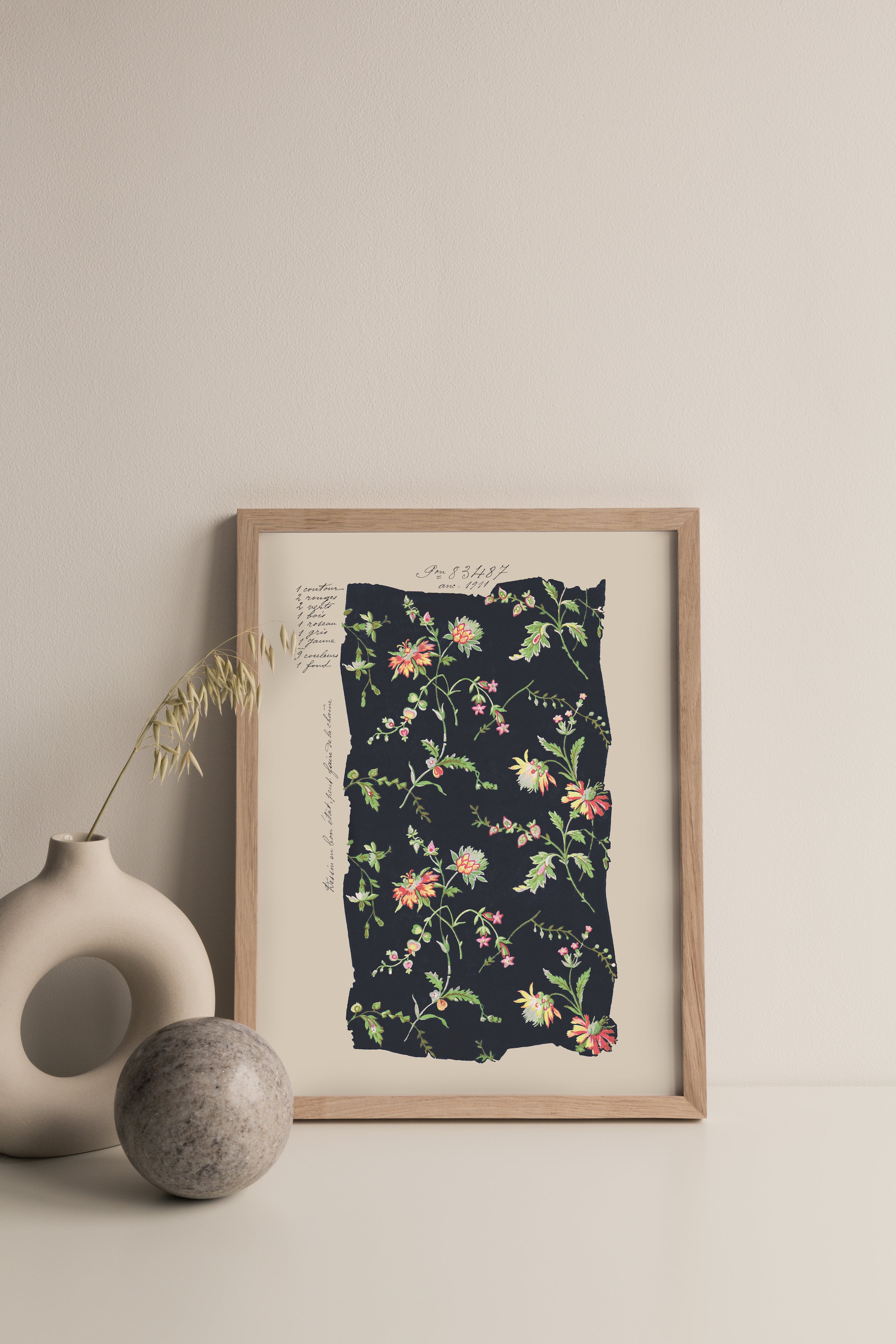 Midnight Blooms - Vintage Archive Poster Prints