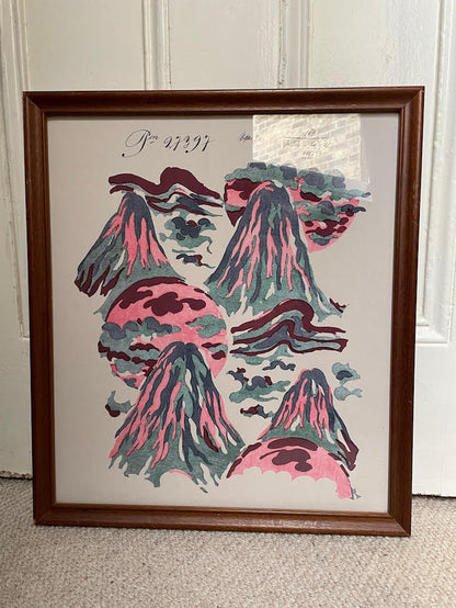 Vintage Framed Mount Vesuvius ( no boarder)