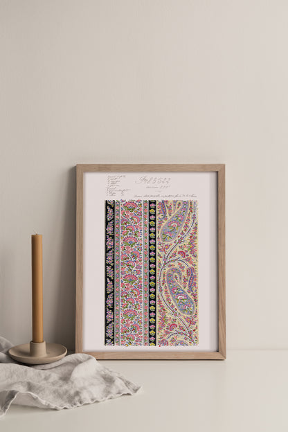 No.048 - Paisley Matrix  - Vintage Archive Poster Prints