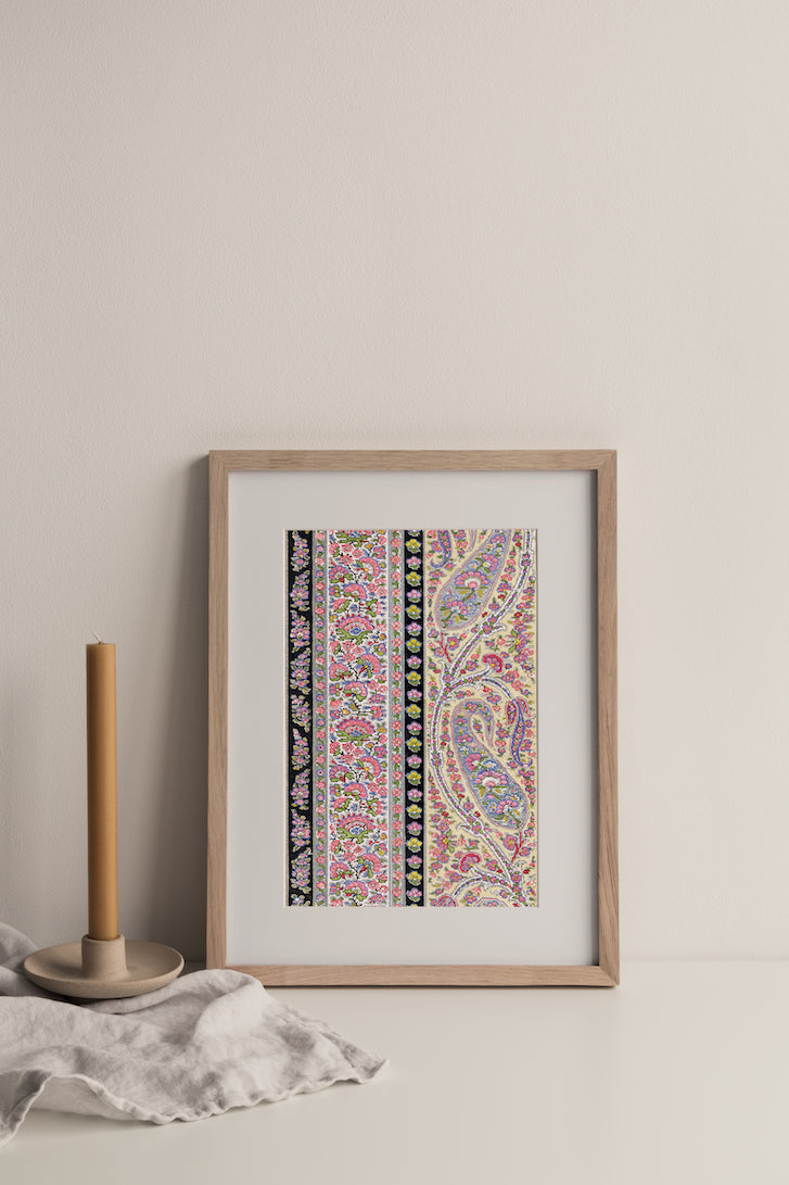 No.048 - Paisley Matrix  - Vintage Archive Poster Prints