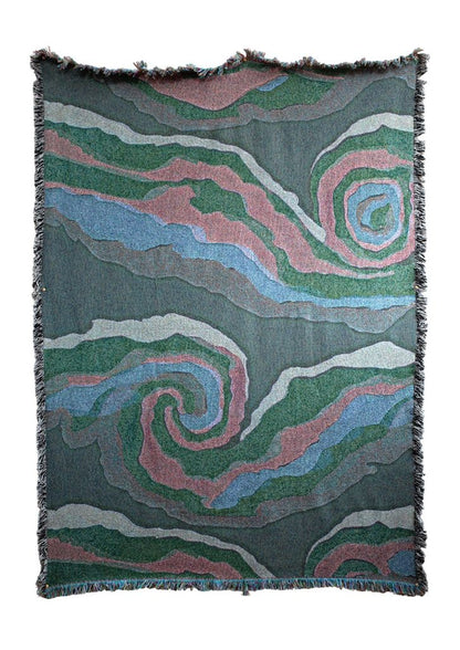 Swirls woven blanket