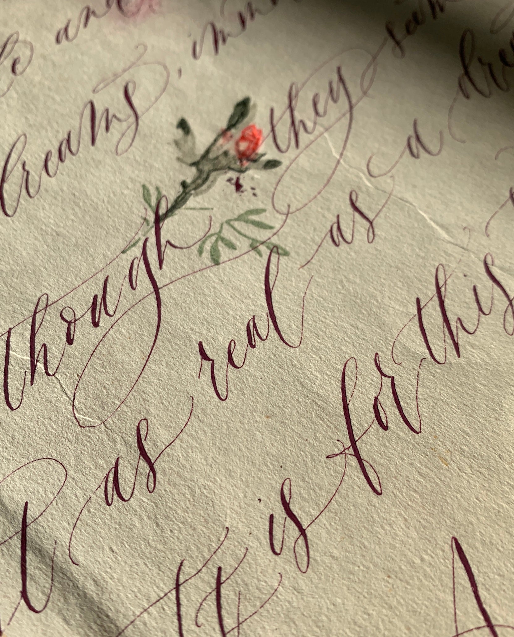 Victorian Roses - The Originals - Calligraphy Collection – Print~Sisters